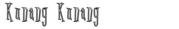Kunang Kunang font preview